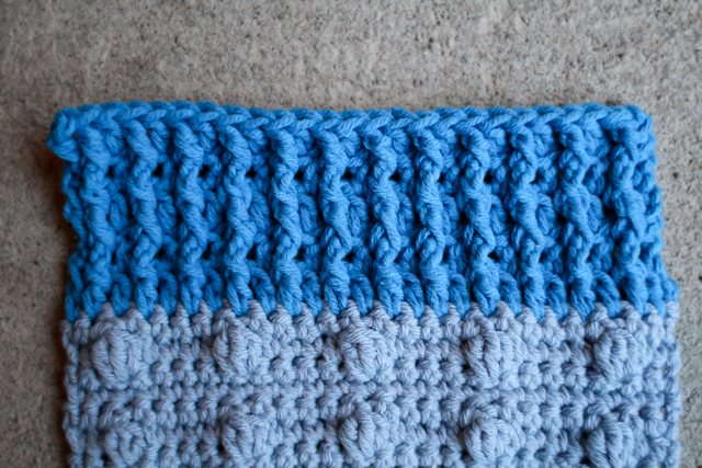 crochet post ridge stitch pattern