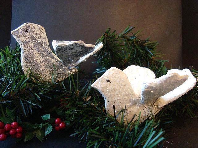 Papier-mâché Christmas Dove
