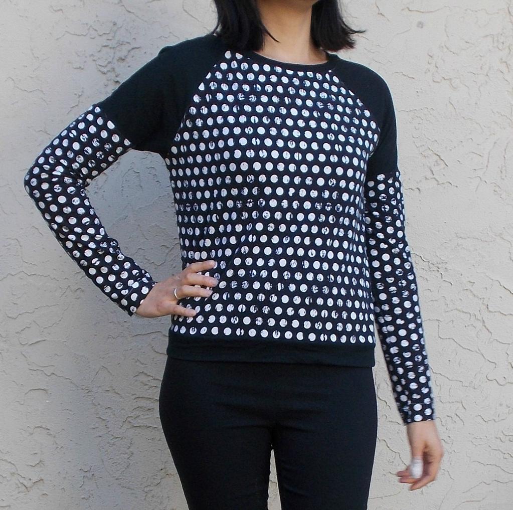 Raglan Top- Long-Sleeve Shirt Pattern