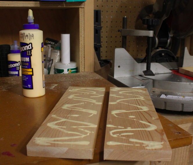 Gluing two boards together