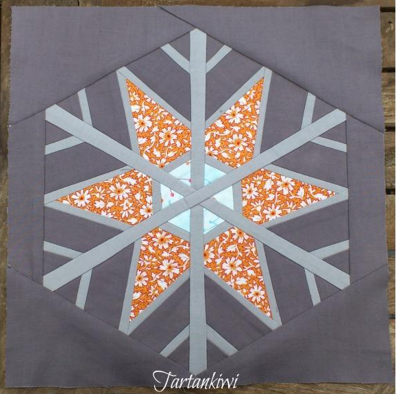 Paper Pieced Snowflake