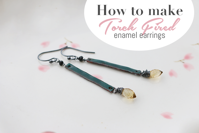 Torch Fired enamel earring Feature