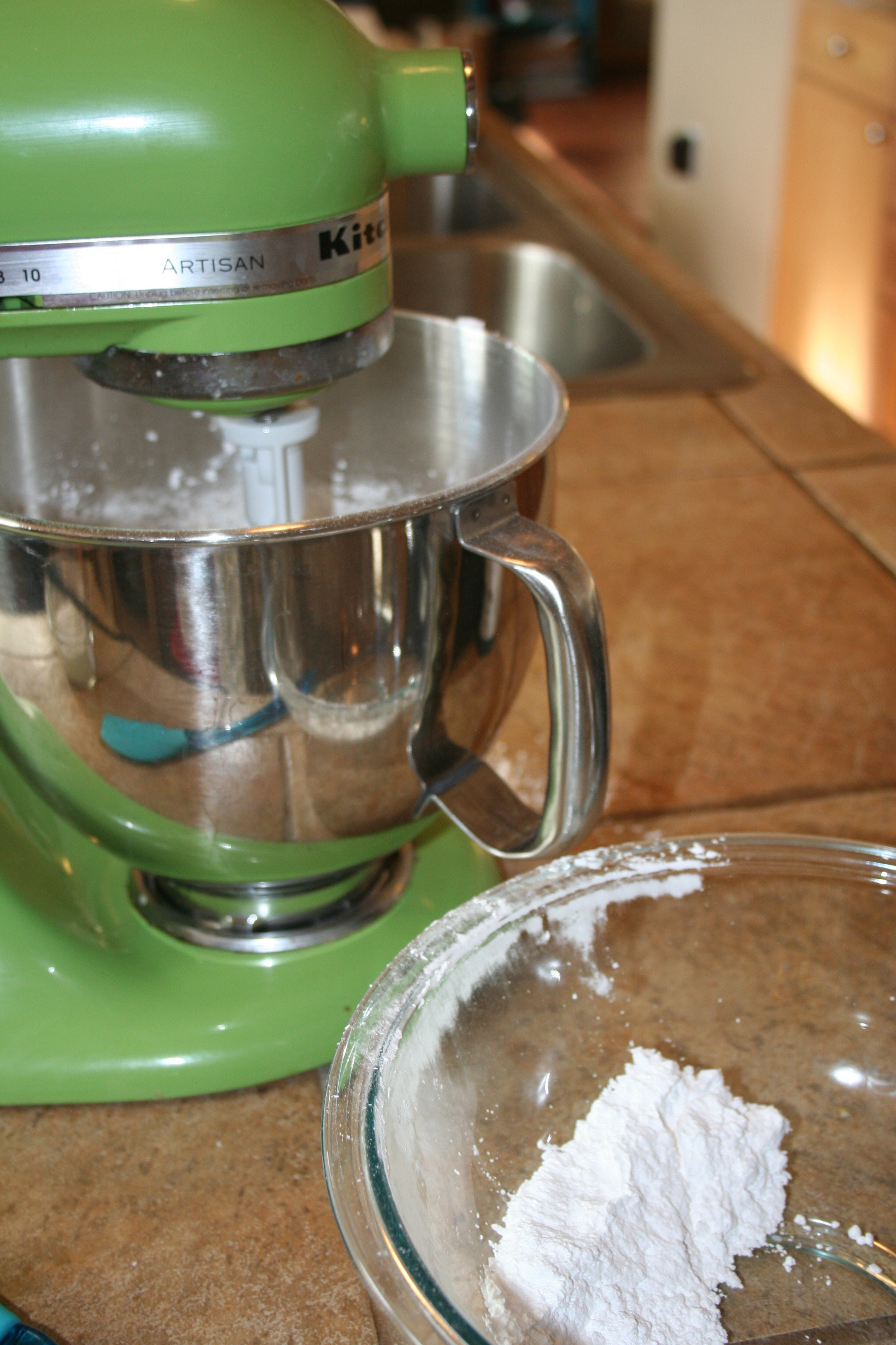 Add sugar until the cake reaches your desired consistency
