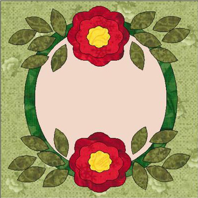 Applique Christmas quilt label