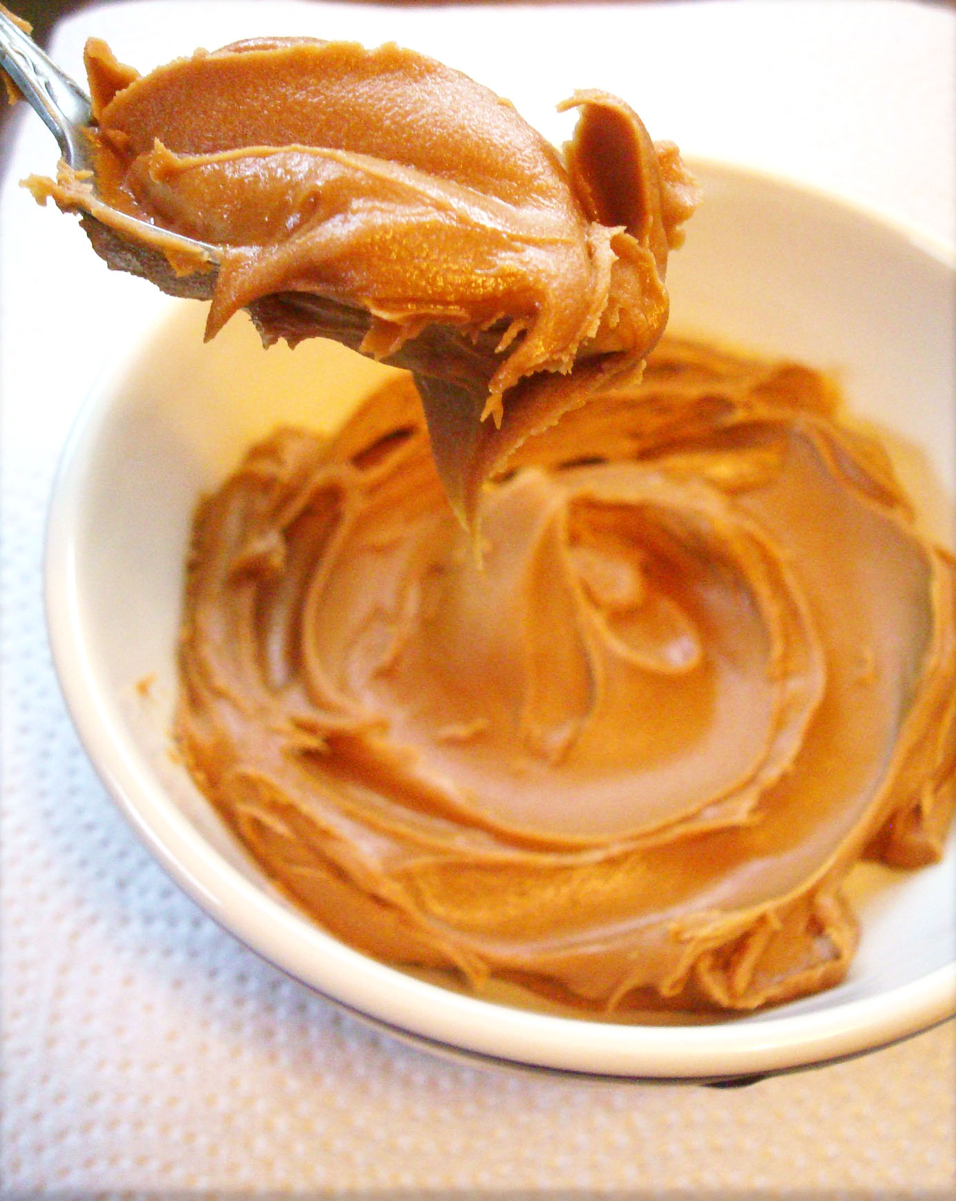 Cookie butter in bowl