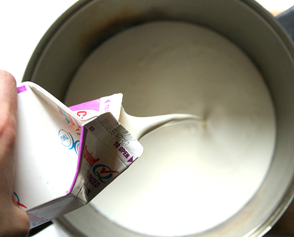 Milk for cream in recipes