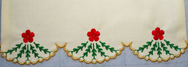 spool angel embroidered skirt cutwork edge