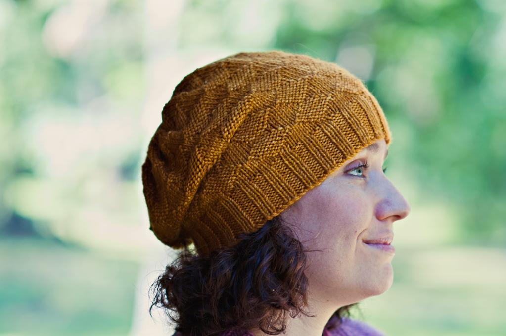 Sparkling Gold Hat knitting pattern