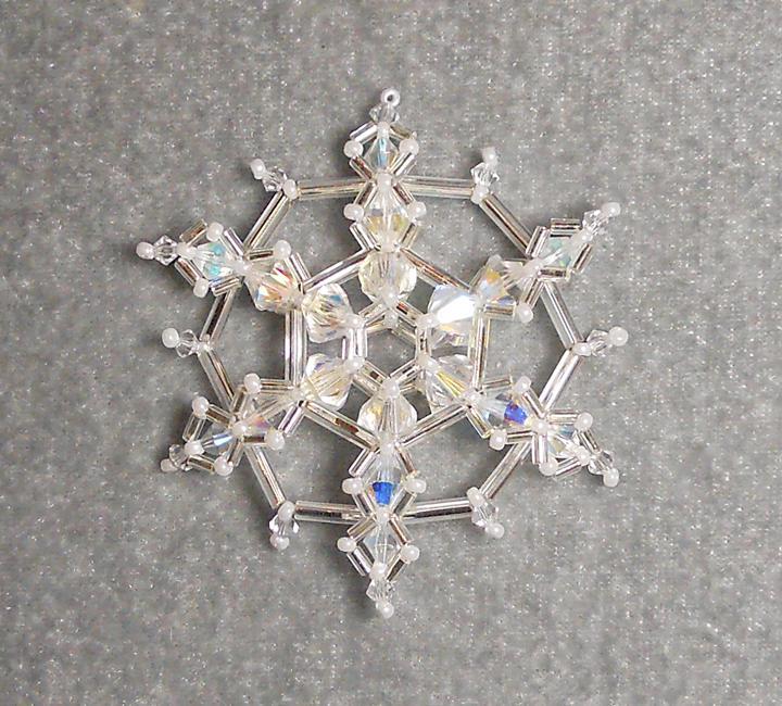 Crystal Chill Beaded Snowflake Tutorial