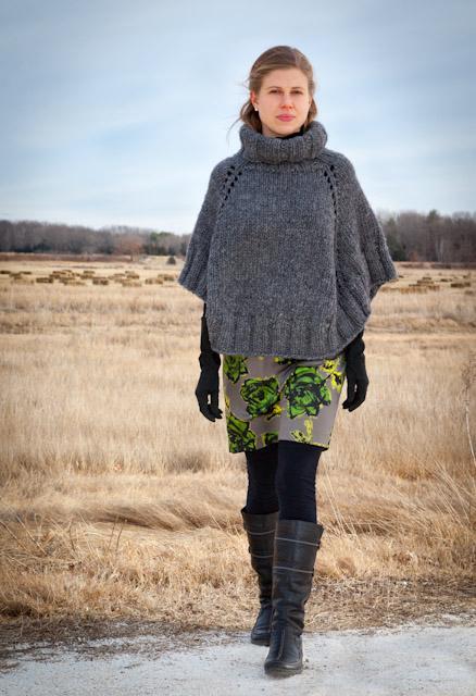 Back Bay Poncho knitting pattern