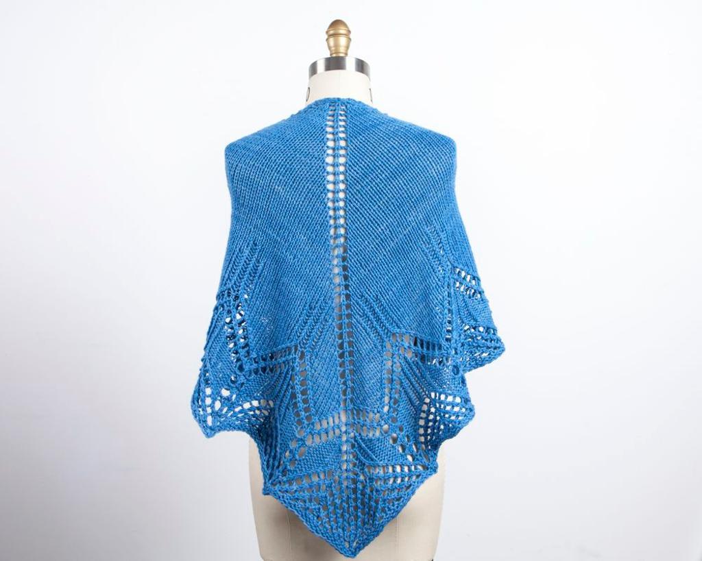 Worsted Weight Waterspout Shawl knitting pattern