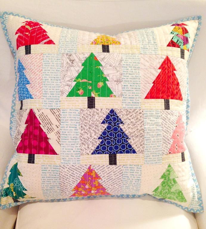 Christmas trees pieced patchwork trees