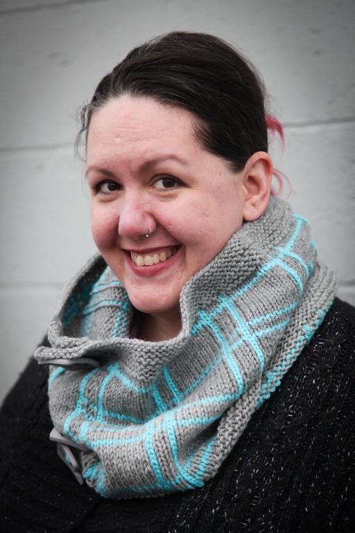 Random Plaids cowl knitting pattern