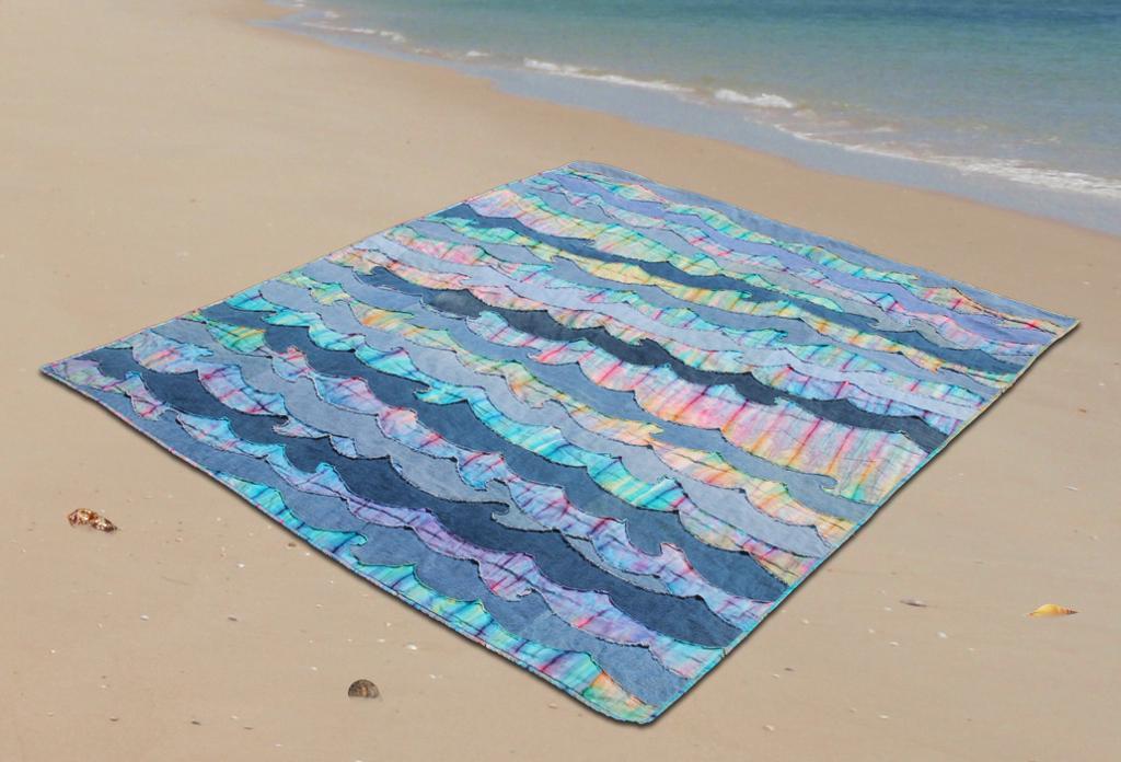 Denim Waves Quilt Pattern