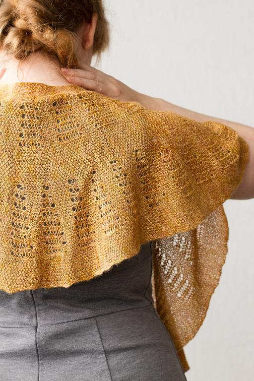 Egyptian Gold Shawl knitting pattern