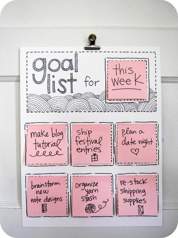 goal list