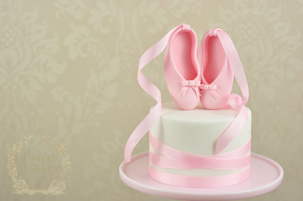 Pretty in pink ballet cake tutorial by Juniper Cakery