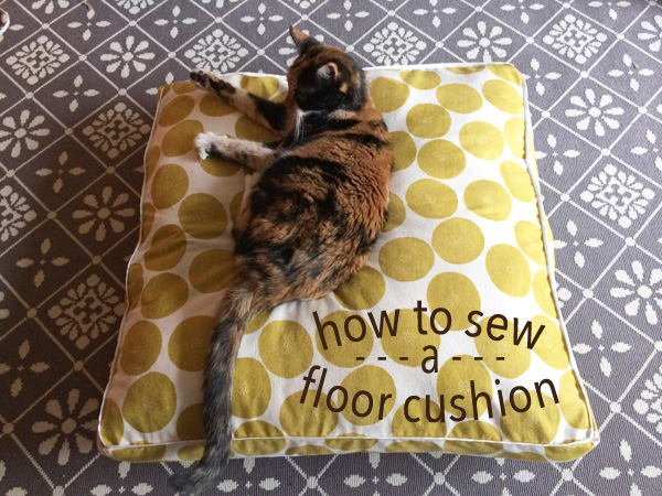 how to sew a floor cushion