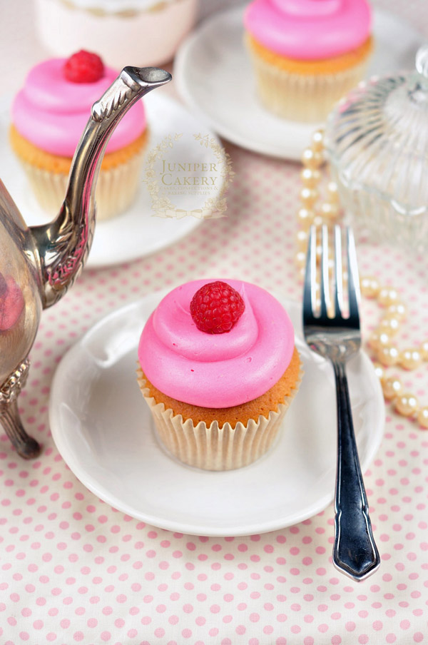 Raspberry cupcakes by Juniper Cakery