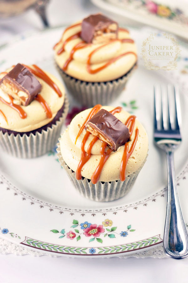Snickers cupcakes by Juniper Cakery