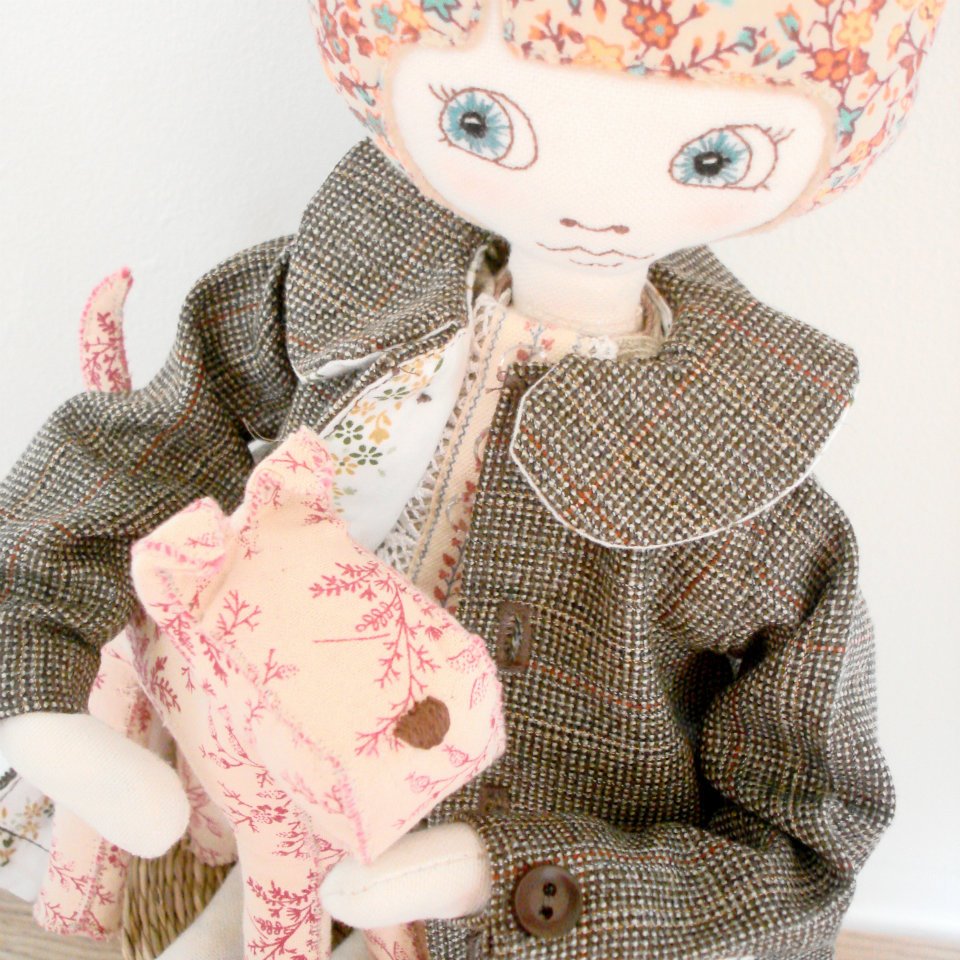 The marvellous Supercutetilly and her hand-stitched dolls