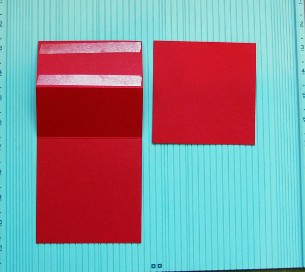 Liner removed and front panel adhered