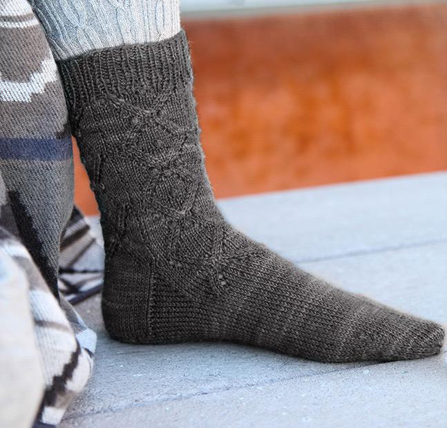 Aran Counterpane Sock knitting kit