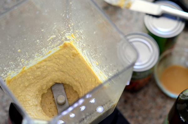 Homemade Hummus in the Blender