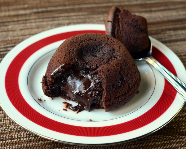 Molten Chocolate Cake for Two