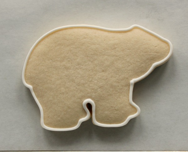 Decorated Polar Bear Cookie 1