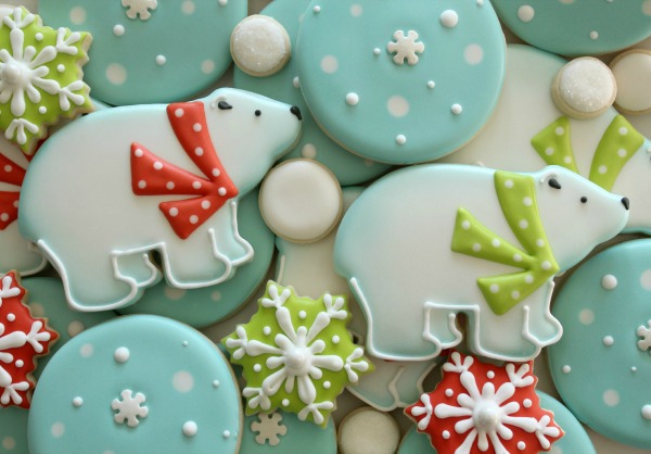 Decorated Polar Bear Cookies Sweetsugarbelle