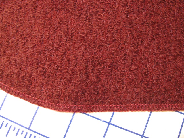 serged edges
