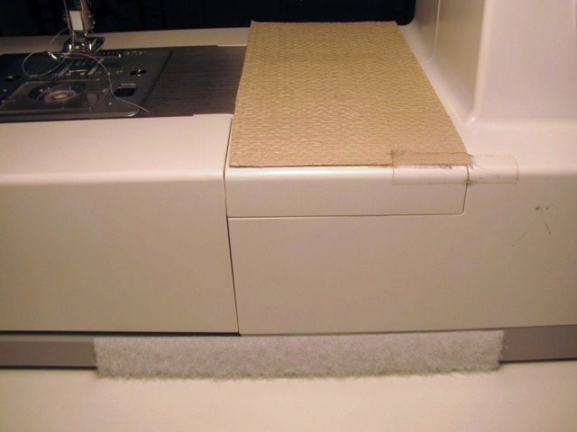 attach Velcro to machine