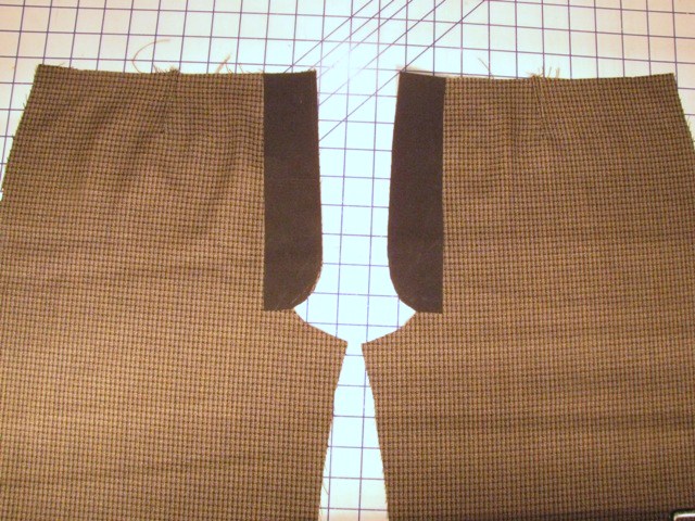 apply fusible interfacing to flaps