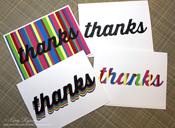 Sentiment Die Cuts Finished Cards