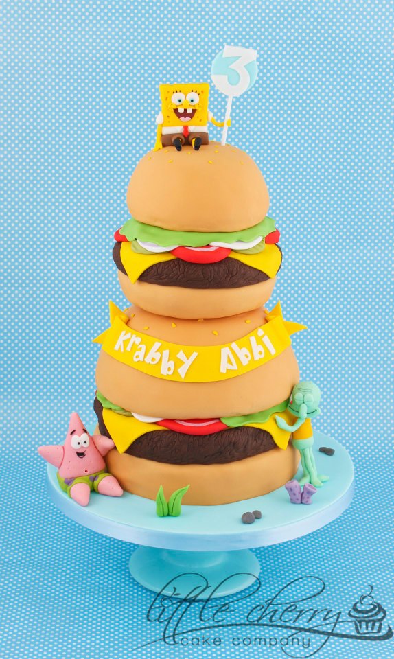 Spongebob Hamburger cake