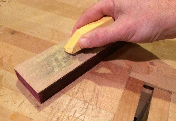 Applying compound to strop