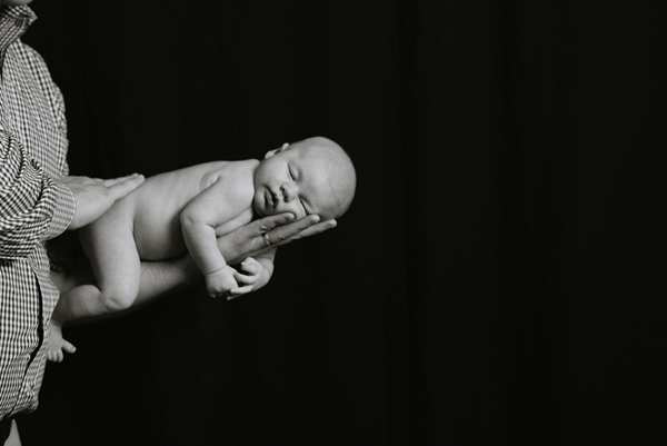 Father holding his newborn