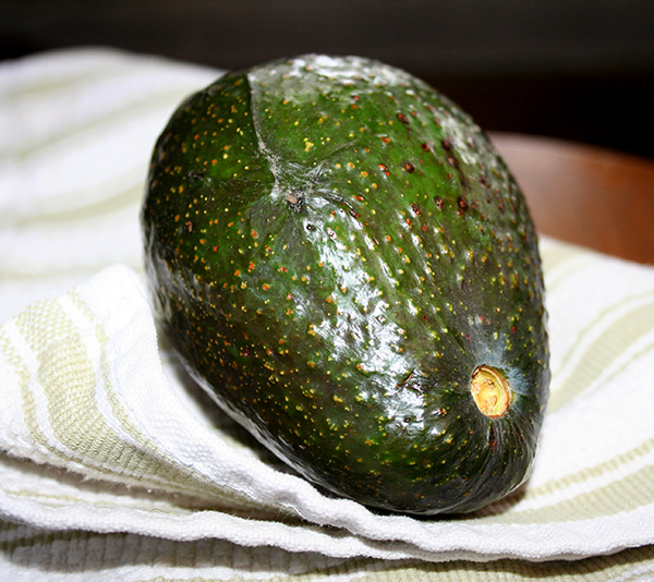 Avocado before slicing