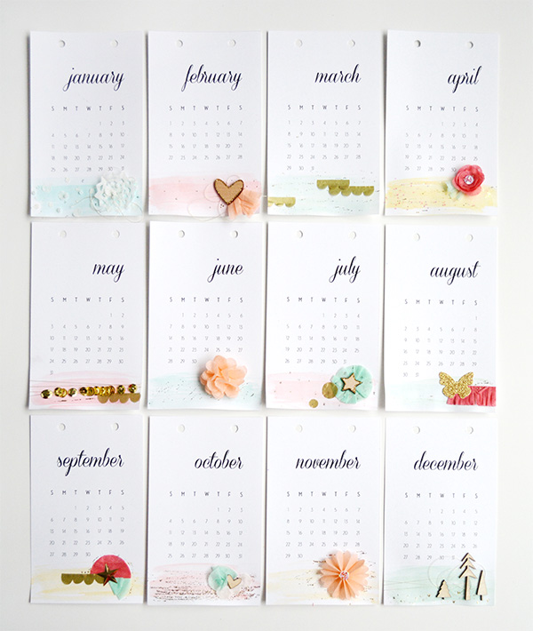 calendar month cards amy robison