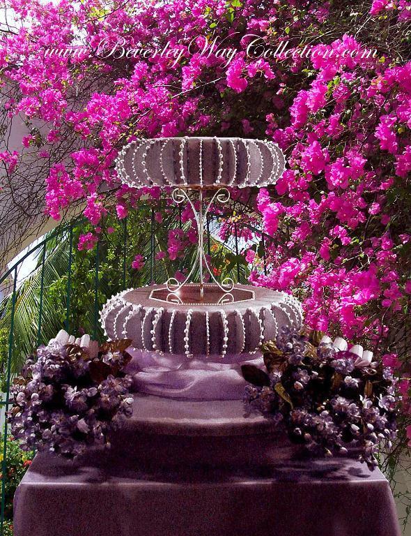 Lavender bead luster cake