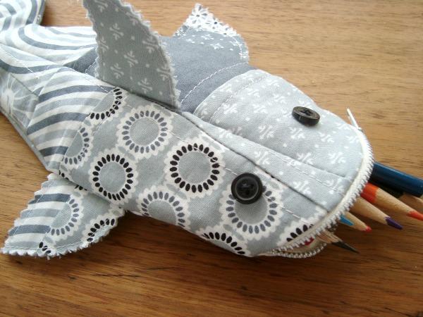 Shark Pencil Case sewing pattern