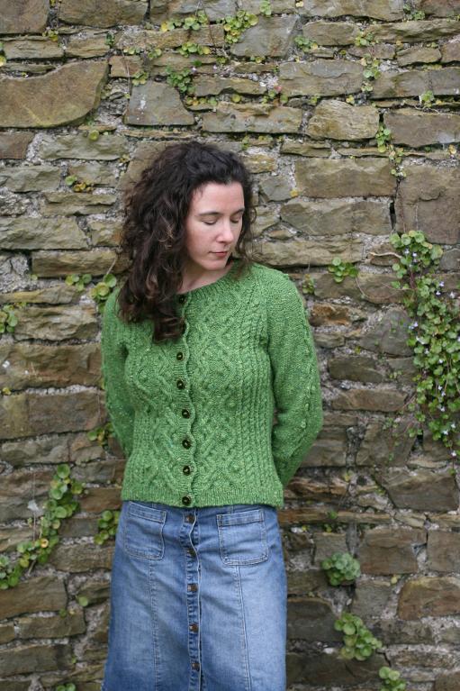 Cabled Cardigan Irish knitting pattern