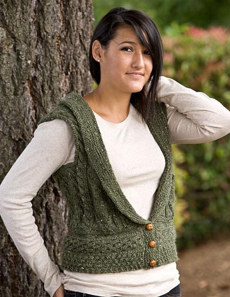 Memories of Eire vest knitting pattern