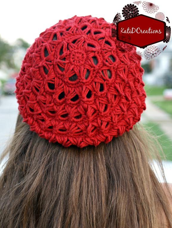 Broomstick Lace Slouchy Hat