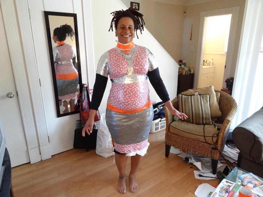 Craftsy member Quotidianlight's duct tape dress form