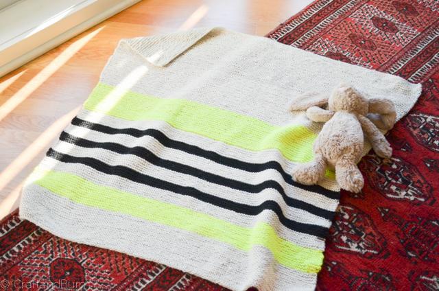 Follow the Line Blanket knitting pattern