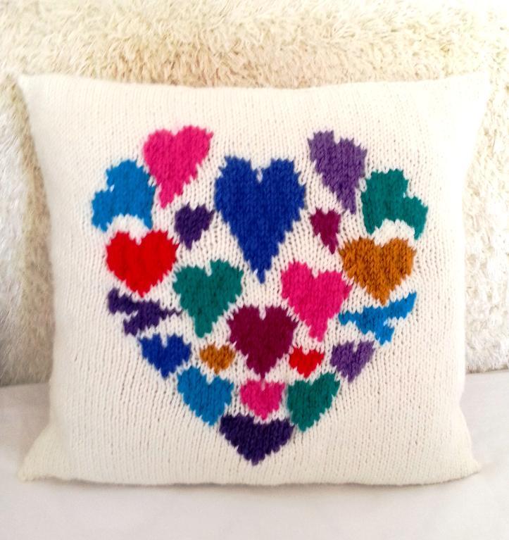 Heart of Hearts Pillow knitting pattern