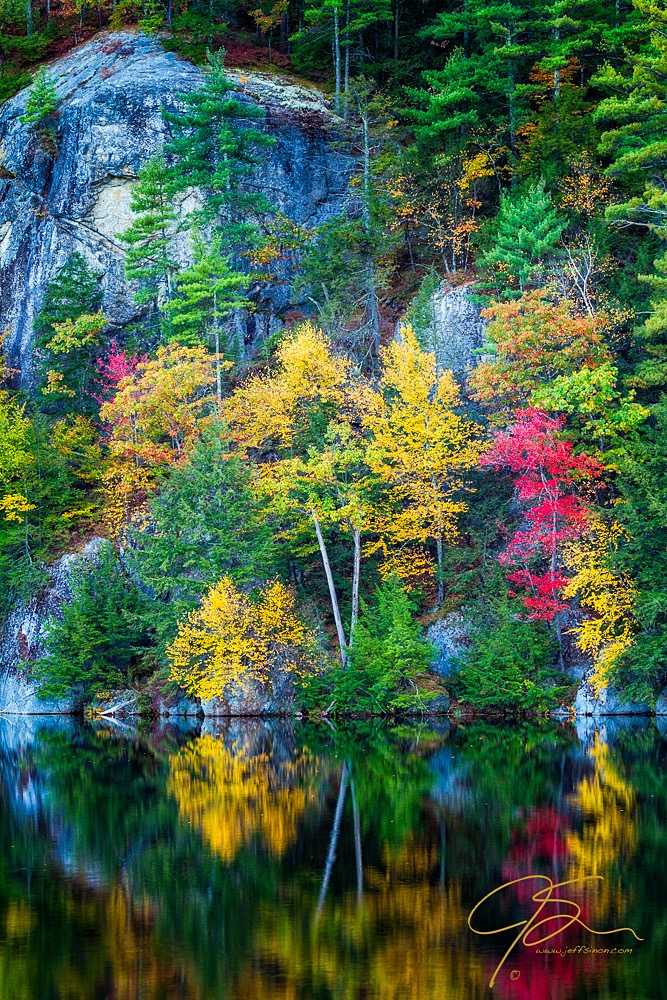 Granite And Gold, Autumn On Stonhouse Pond