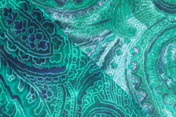 green paisley